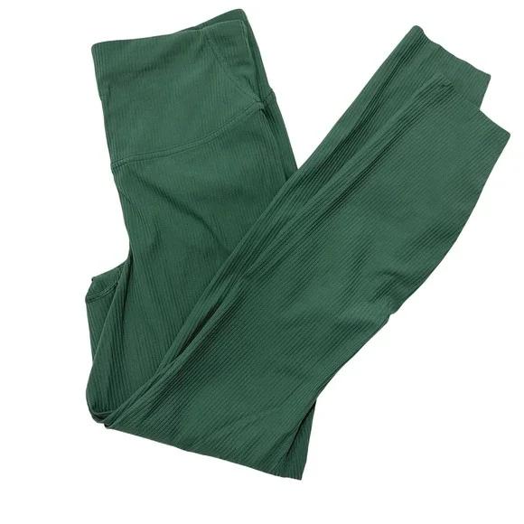 Lululemon Women's Base Pace HR Ribbed Tight Leggings Everglade Green Size 6 25" - Picture 5 of 13